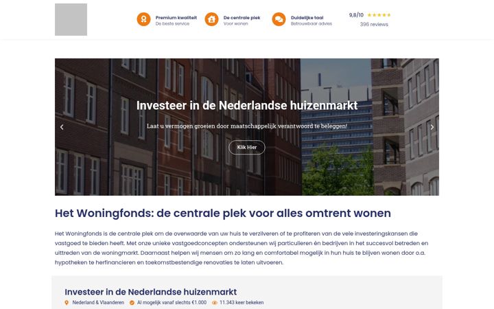 Screenshot of hetwoningfonds.nl