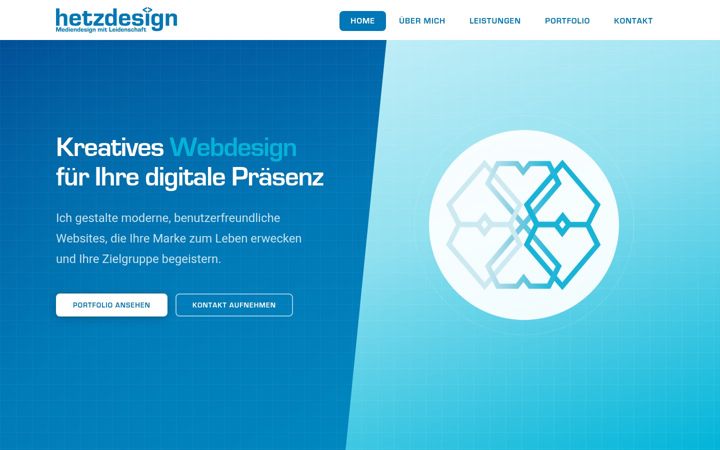 Screenshot of hetzdesign.de