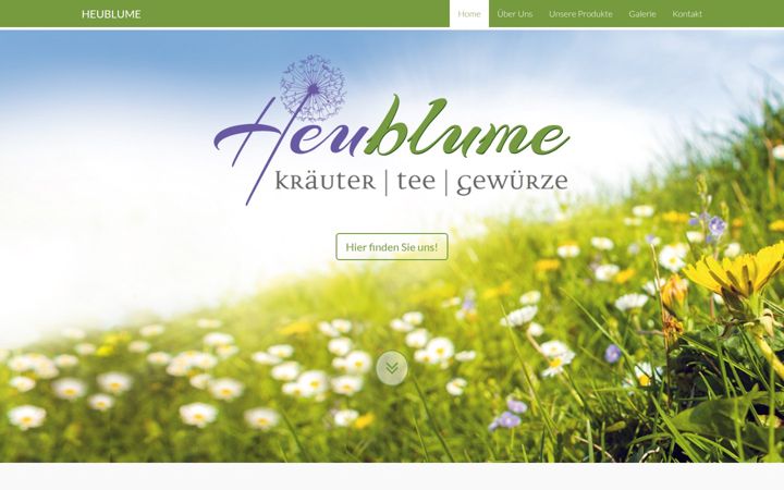 Screenshot of heu-blume.at