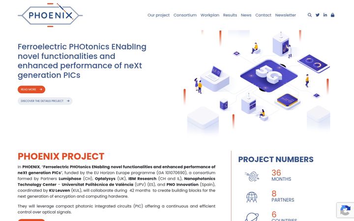 Screenshot of heu-phoenix.eu