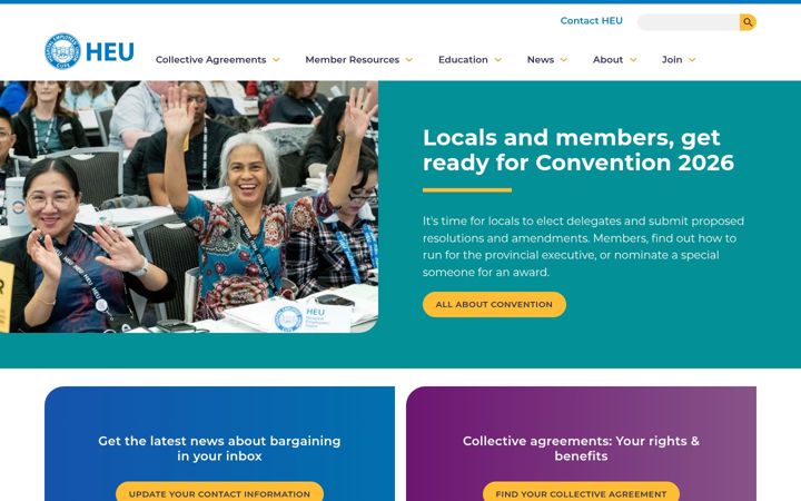 Screenshot of heu.org