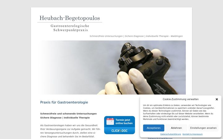 Screenshot of heubach-begetopoulos.de