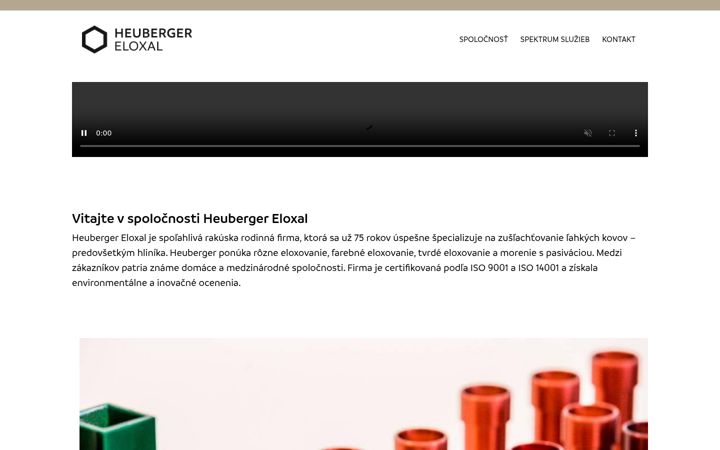 Screenshot of heuberger.sk