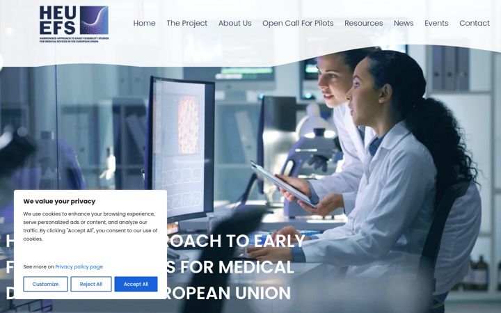 Screenshot of heuefs.eu