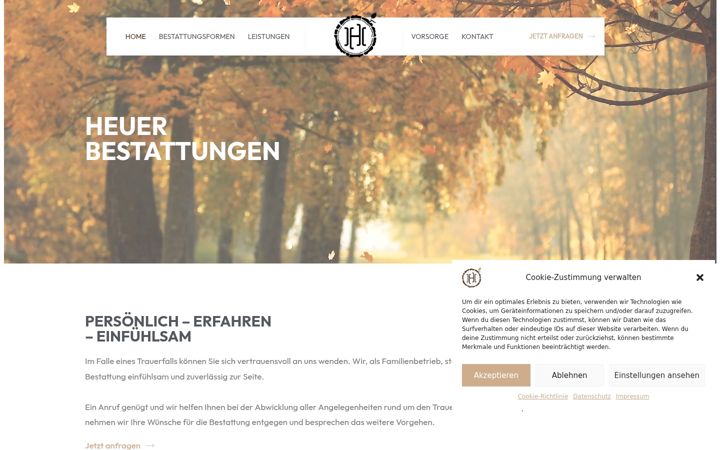 Screenshot of heuer-bestattungen.de