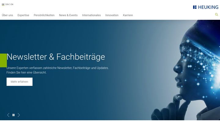 Screenshot of heuking.de