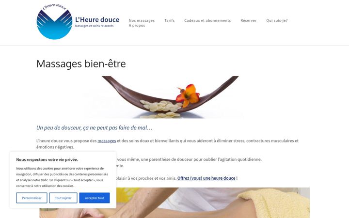 Screenshot of heuredouce.fr