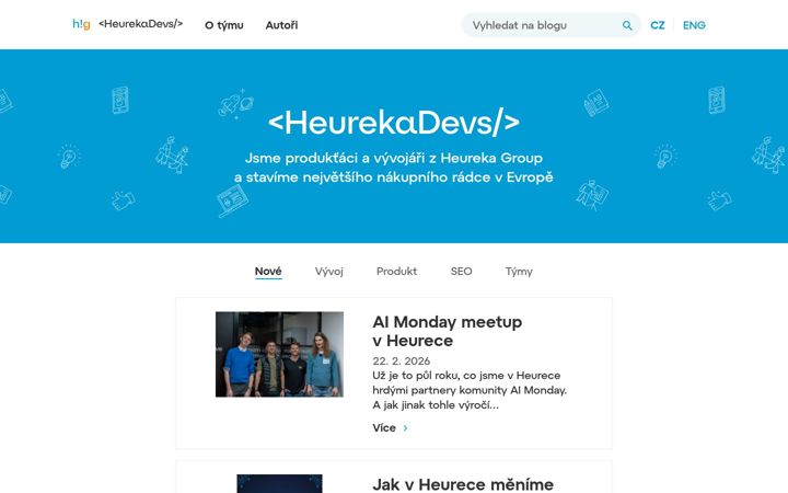 Screenshot of heurekadevs.cz
