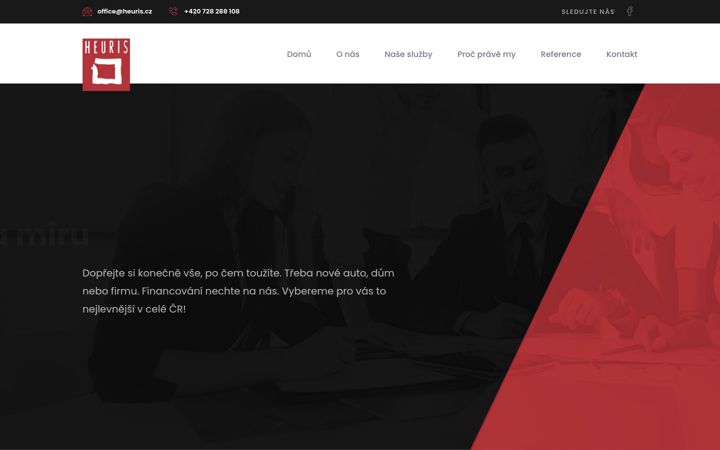 Screenshot of heuris.cz