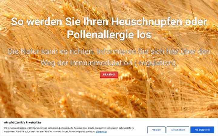 Screenshot of heuschnupfen-los-werden.de