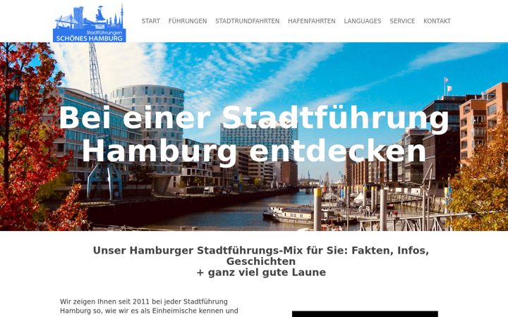 Screenshot of heute-stadtfuehrung.hamburg