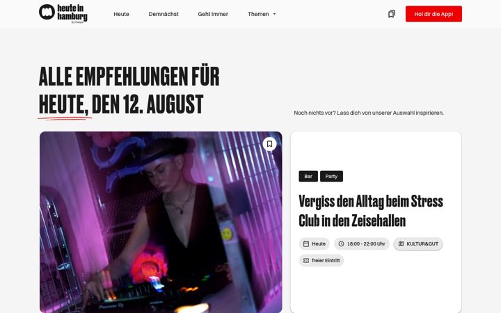 Screenshot of heuteinhamburg.de