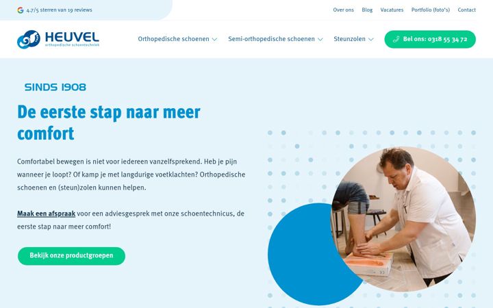 Screenshot of heuvel-schoentechniek.nl