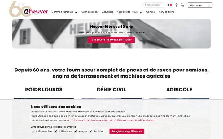 Screenshot von heuver.fr