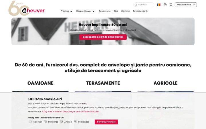 Screenshot of heuver.ro