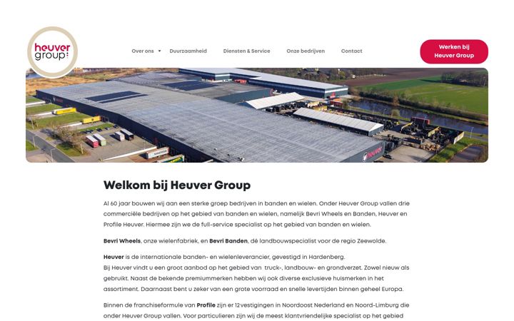 Screenshot of heuvergroup.nl