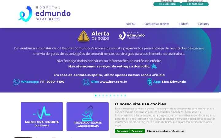 Screenshot of hev.com.br