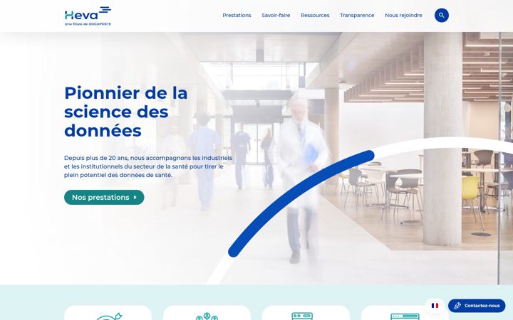 Screenshot of heva-data.com