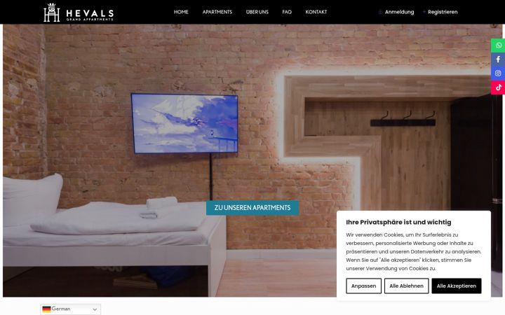 Screenshot of hevals.com