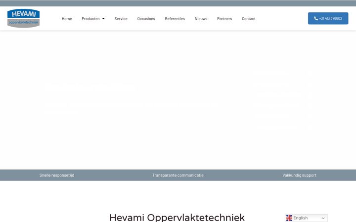 Screenshot von hevami.nl
