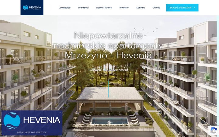Screenshot of hevenia-mrzezyno.pl