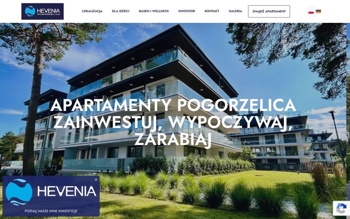 Screenshot of hevenia-pogorzelica.pl