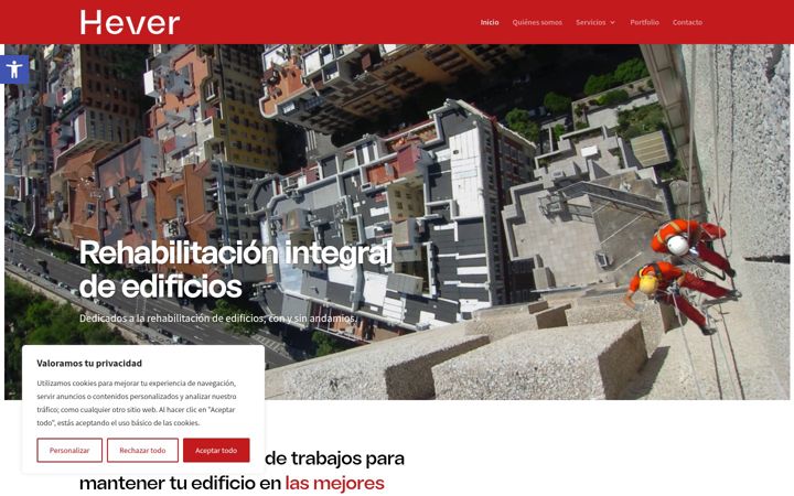 Screenshot of hever.es