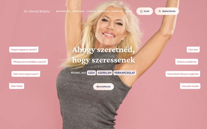 Képernyőkép: hevesikriszta.hu