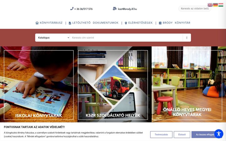 Screenshot of hevesteka.hu