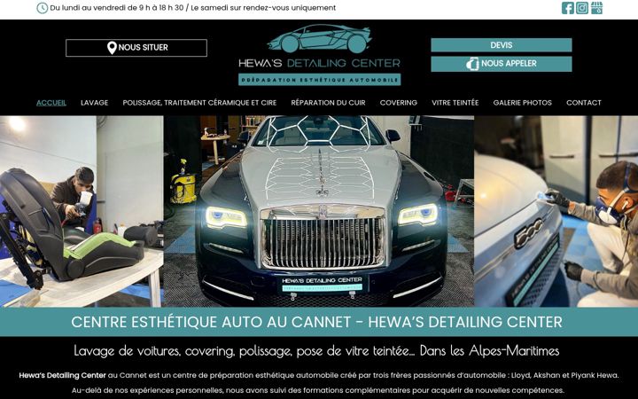 Screenshot of hewasdetailingcenter.fr