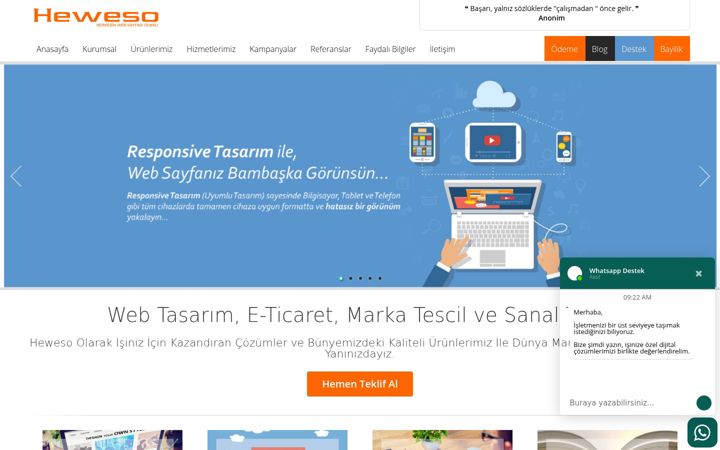 Screenshot of heweso.com
