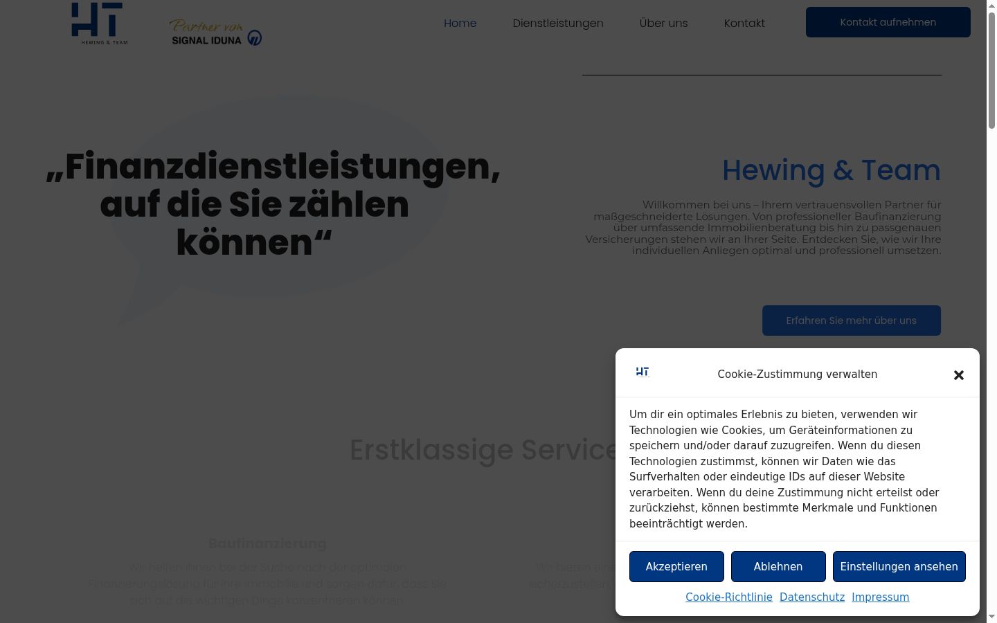 Screenshot tal-banner tal-kunsens muri qabel kwalunkwe interazzjoni