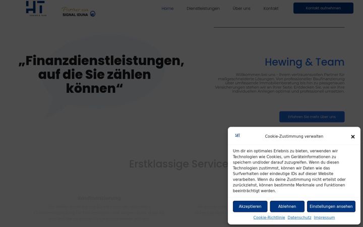 Screenshot of hewingundteam.de