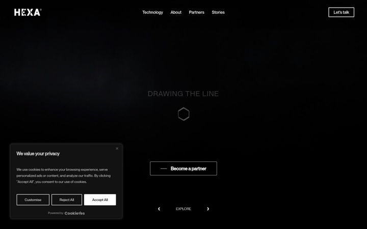 Screenshot of hexa-inside.com
