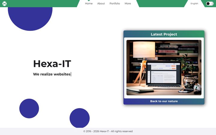 Screenshot of hexa-it.nl