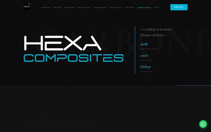 Screenshot of hexacomposites.fr