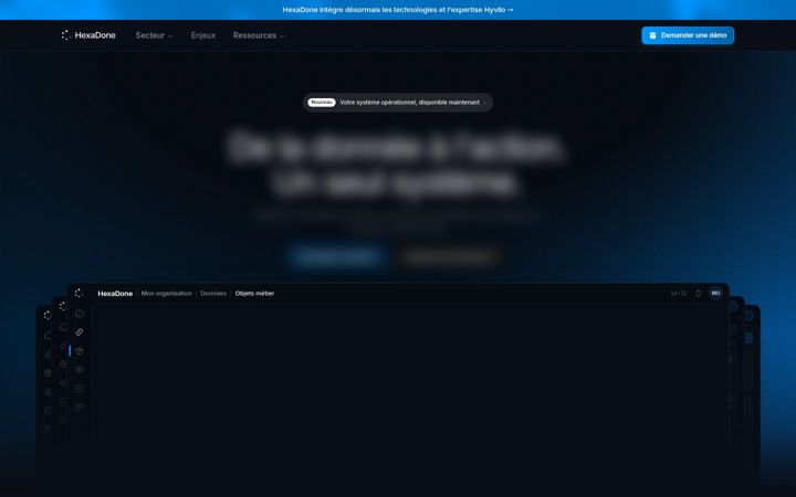 Screenshot of hexadone.fr