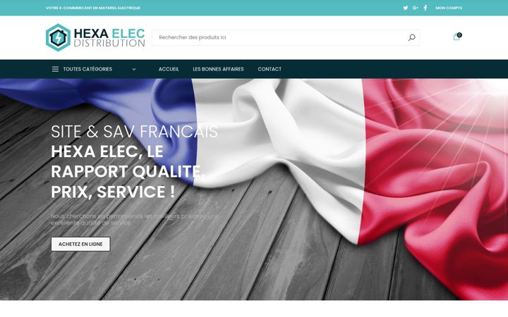 Screenshot of hexaelec.fr