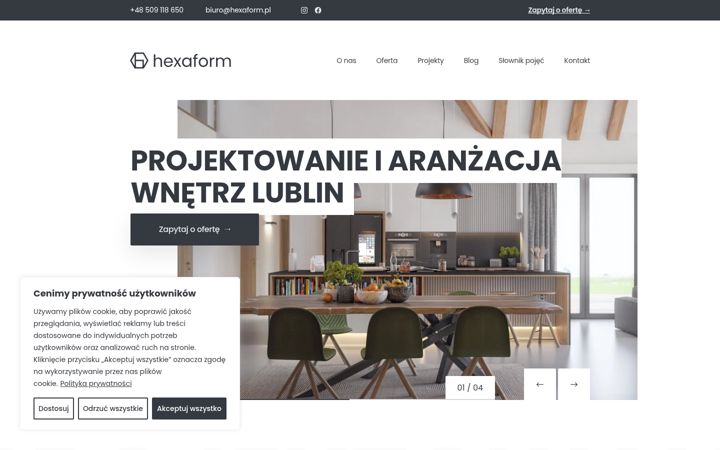 Screenshot of hexaform.pl