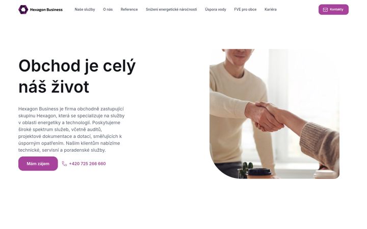 Screenshot ta' hexagon-business.cz
