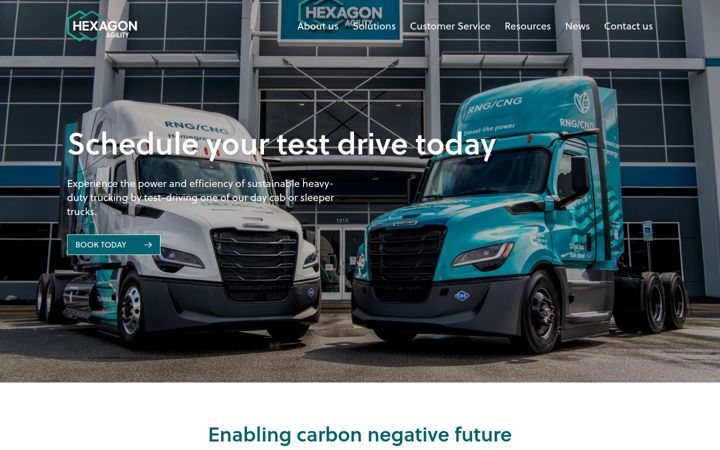 Screenshot of hexagonagility.com
