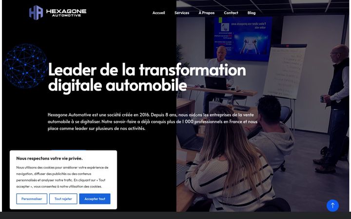 Screenshot of hexagone-automotive.fr