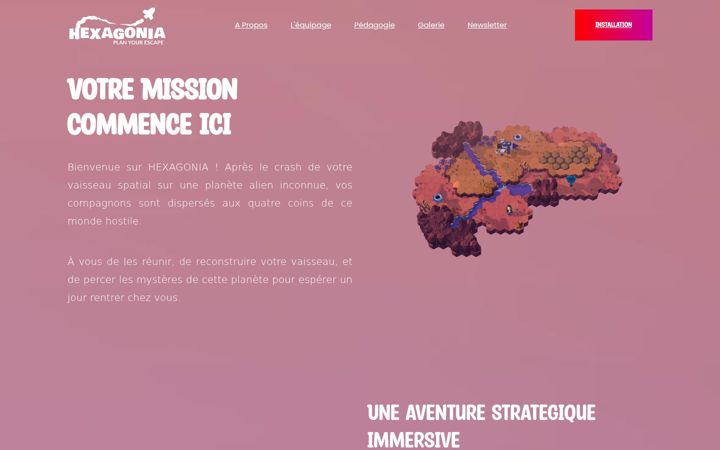 Screenshot of hexagonia.be
