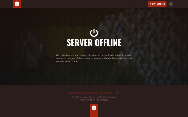 Screenshot of hexagonstories.de