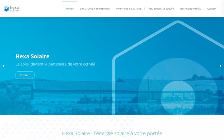 Screenshot of hexasolaire.fr