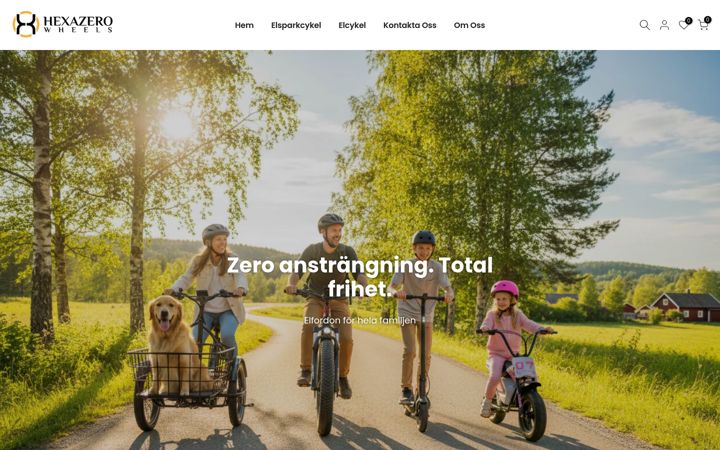 Screenshot of hexazerowheels.se