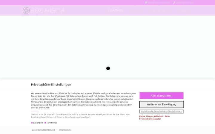 Screenshot of hexe-angela.at