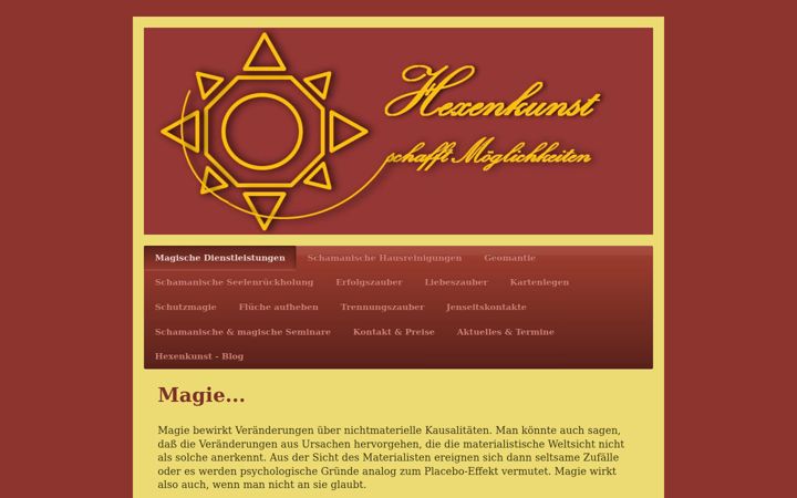 Screenshot of hexenkunst24.de