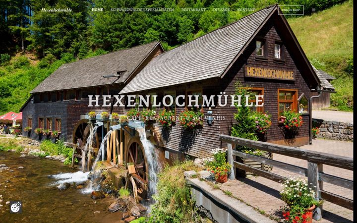 Screenshot of hexenlochmuehle.de
