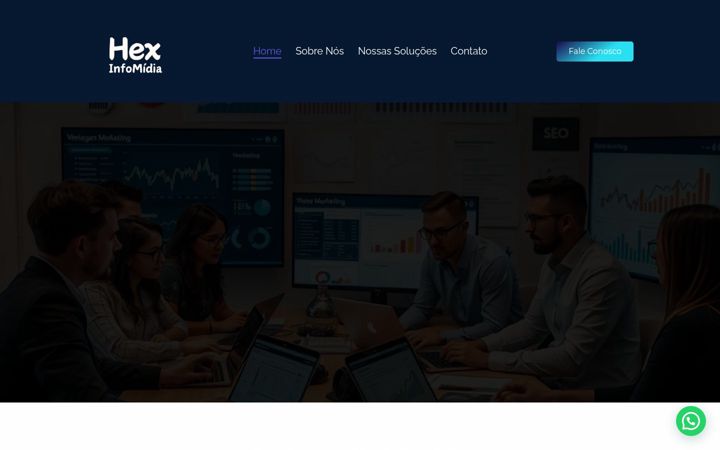 Screenshot of hexinfomidia.com.br
